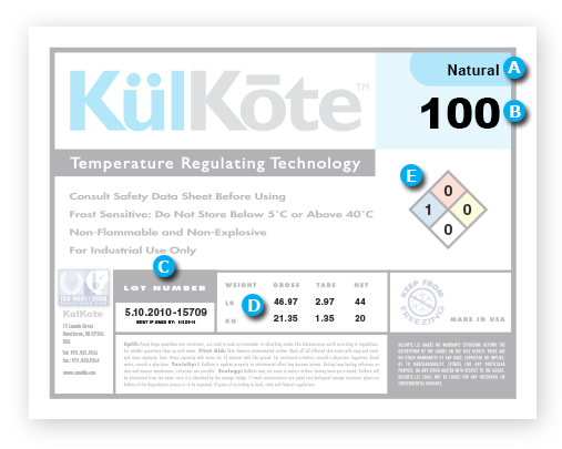 KulKote product label